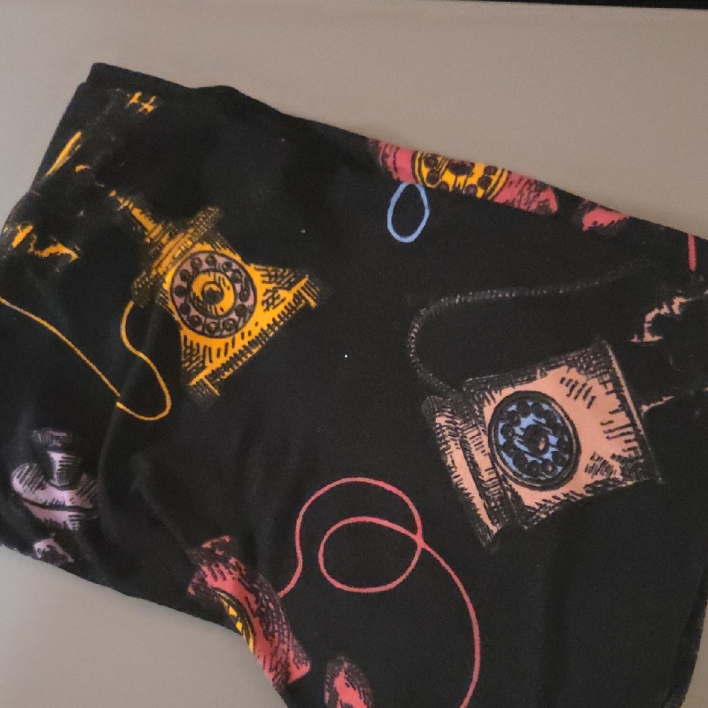 Vintage Telephone Print Scarf